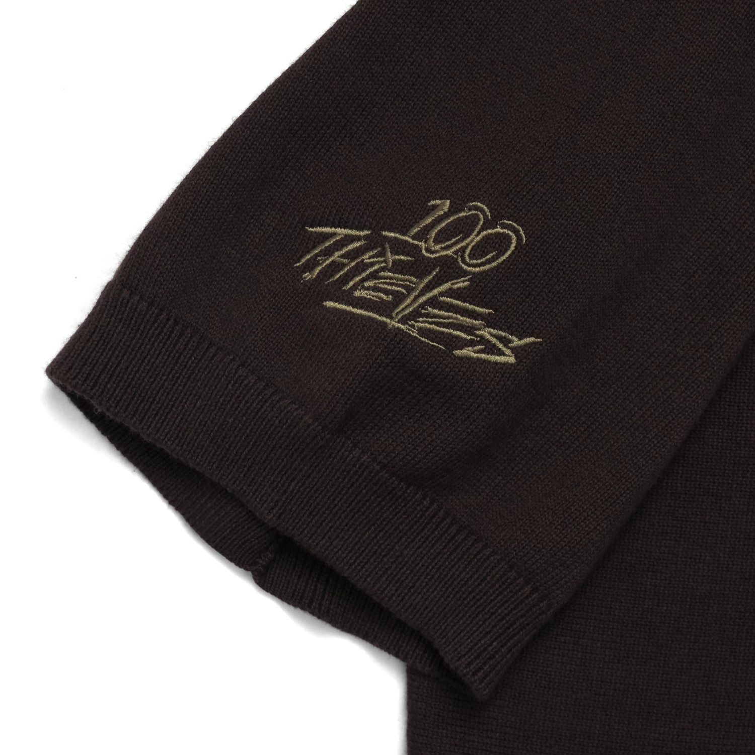 Malbon X 100 Thieves Ranger Knit SS Polo - Image 6