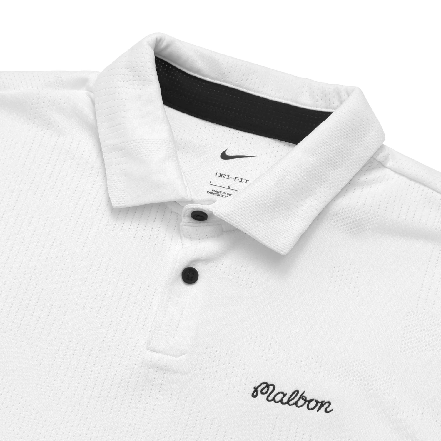 MALBON X NIKE DRI-FIT JACQUARD TOUR POLO - Image 3