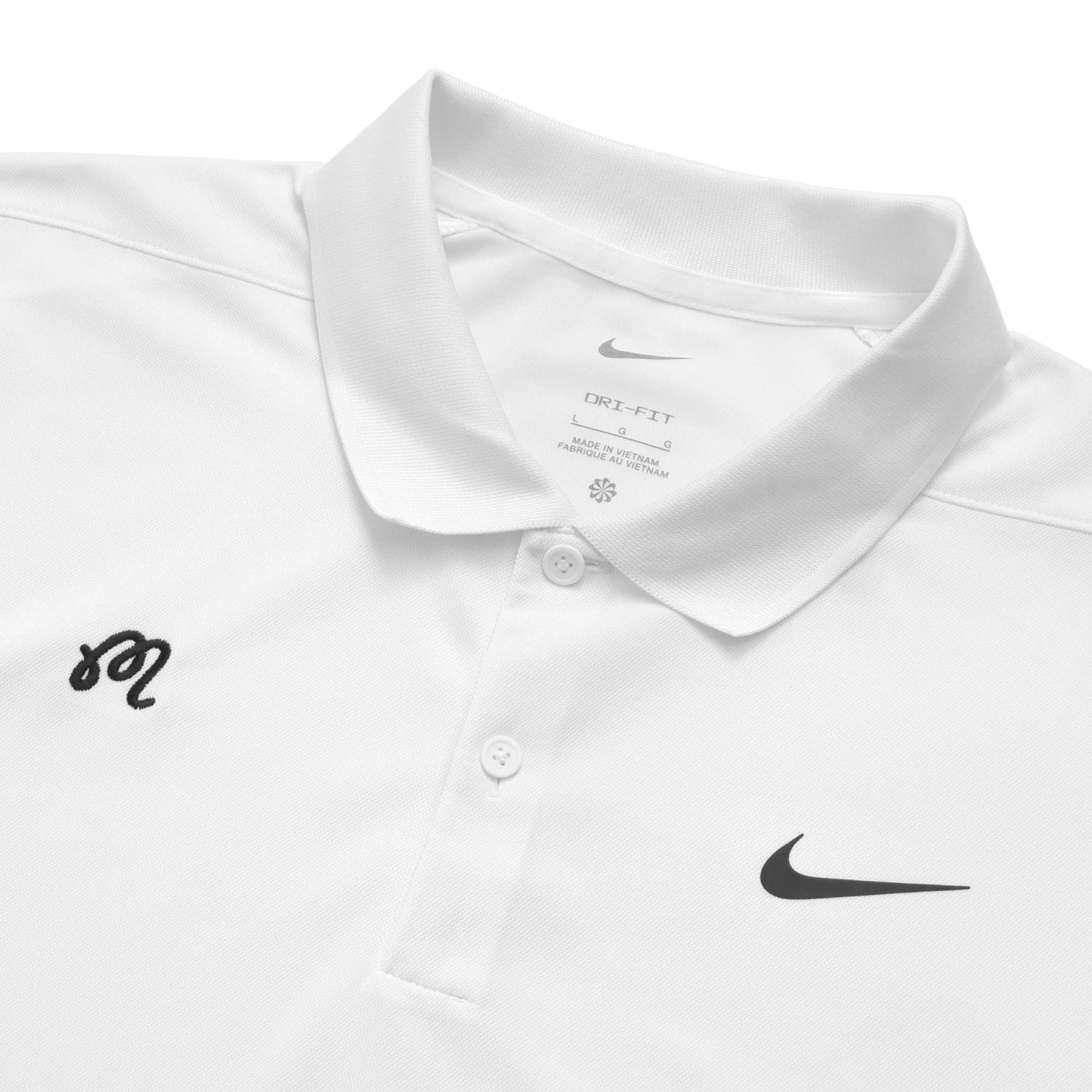 Malbon X Nike Dri-FIT Victory Solid Long Sleeve Polo - Image 2