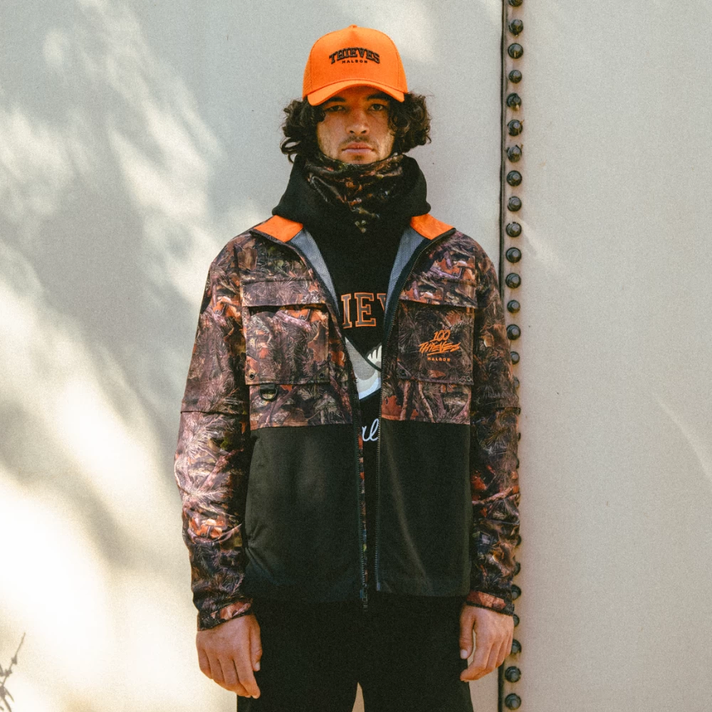 Malbon X 100 Thieves Woodsman Zip Off Windbreaker - Image 4