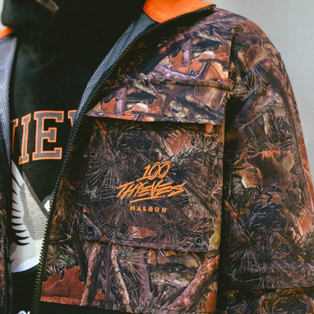 Malbon X 100 Thieves Woodsman Zip Off Windbreaker - Image 3