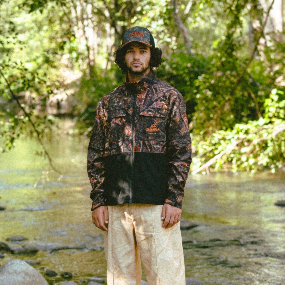 Malbon X 100 Thieves Woodsman Zip Off Windbreaker - Image 2