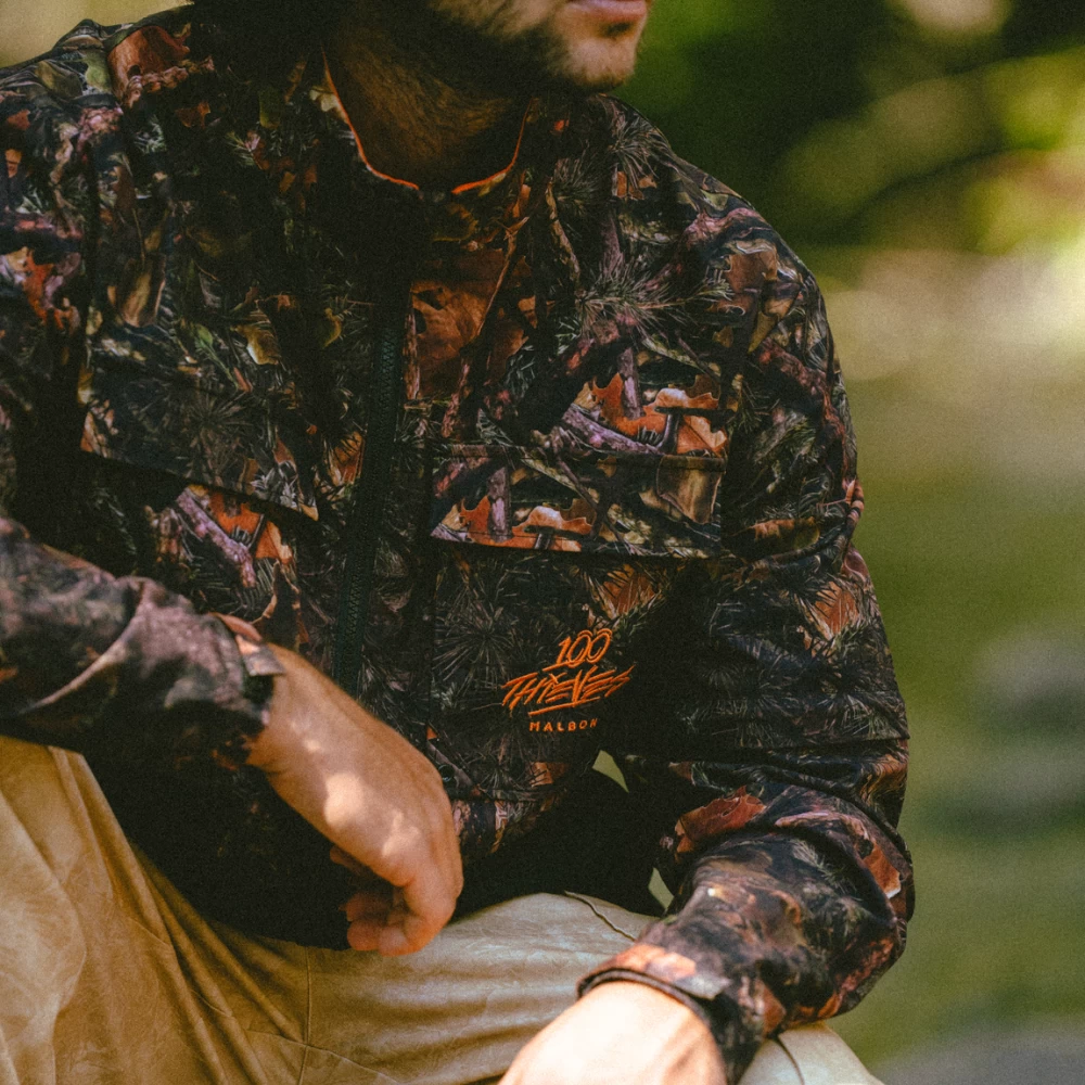 Malbon X 100 Thieves Woodsman Zip Off Windbreaker - Image 6