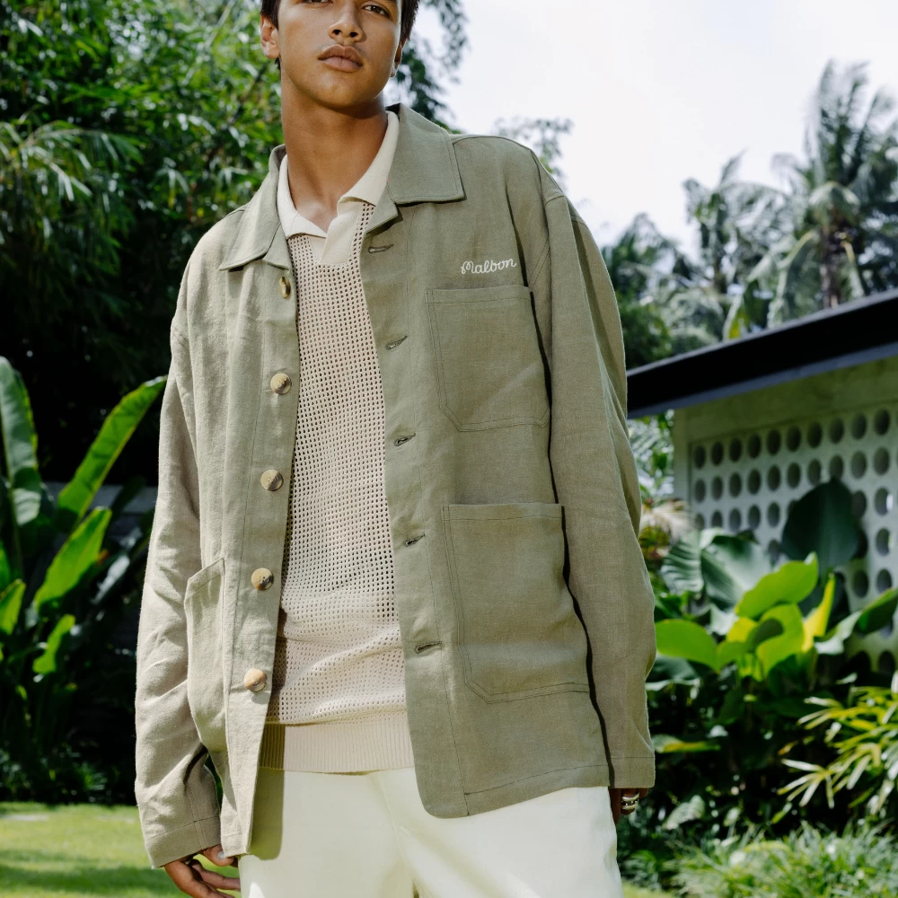 Cayman Linen Chore Jacket - Image 2